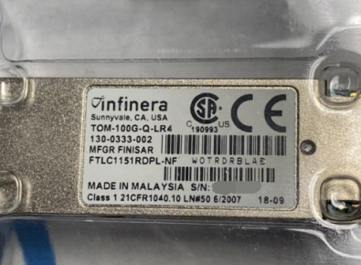  infinera TOM-100G-Q-LR4  130-0333-002