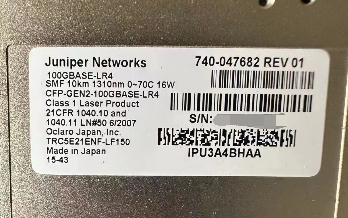 Juniper CFP-GEN2-100G-LR4   740-047682